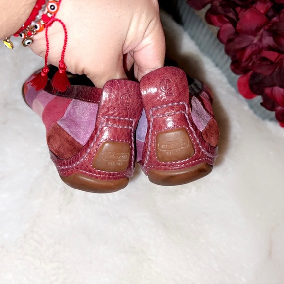 COACH Jenilee Patchwork Suede Flat - Picture 9 of 10